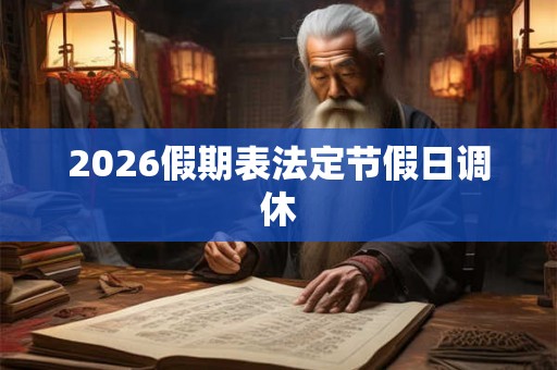 2026假期表法定节假日调休
