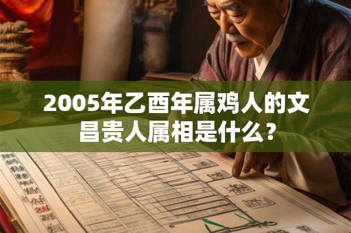 2005年乙酉年属鸡人的文昌贵人属相是什么? 2005年乙酉年属鸡人的文昌贵人属相是什么?