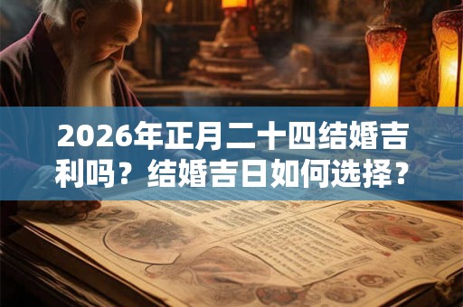 2026年正月二十四结婚吉利吗？结婚吉日如何选择？