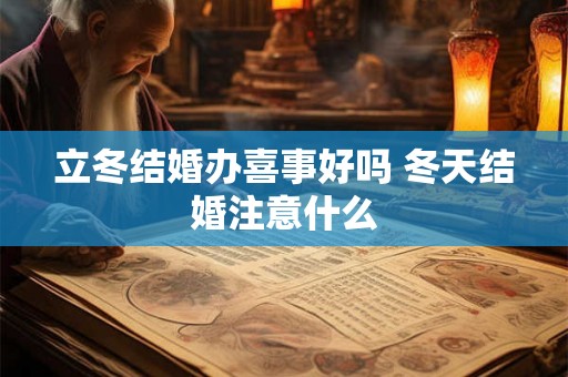 立冬结婚办喜事好吗 冬天结婚注意什么