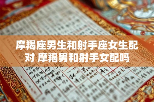 摩羯座男生和射手座女生配对 摩羯男和射手女配吗