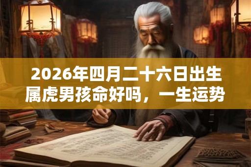 2026年四月二十六日出生属虎男孩命好吗，一生运势如何？