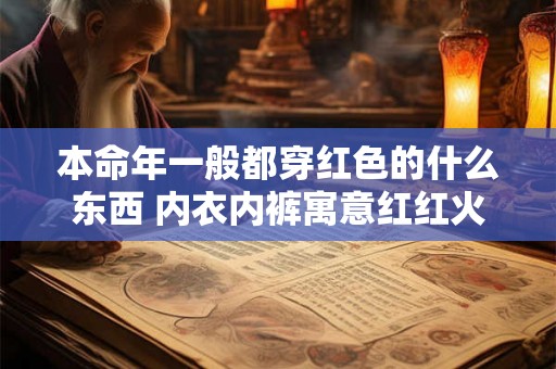本命年一般都穿红色的什么东西 内衣内裤寓意红红火火 本命年一般都穿红色的什么东西 内衣内裤寓意红红火火