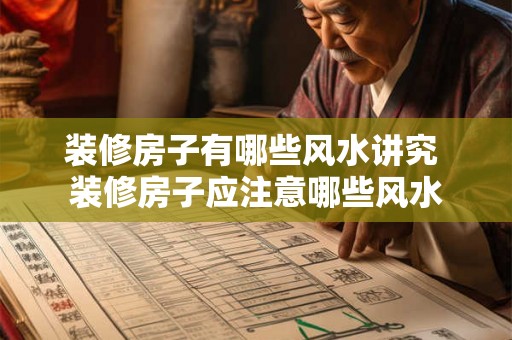 装修房子有哪些风水讲究 装修房子应注意哪些风水