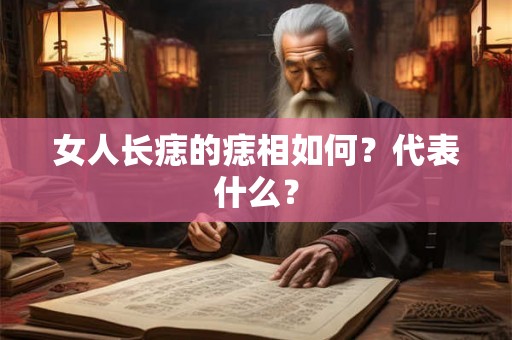 女人长痣的痣相如何？代表什么？