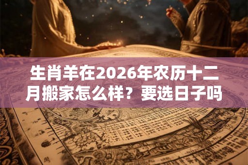 生肖羊在2026年农历十二月搬家怎么样？要选日子吗？