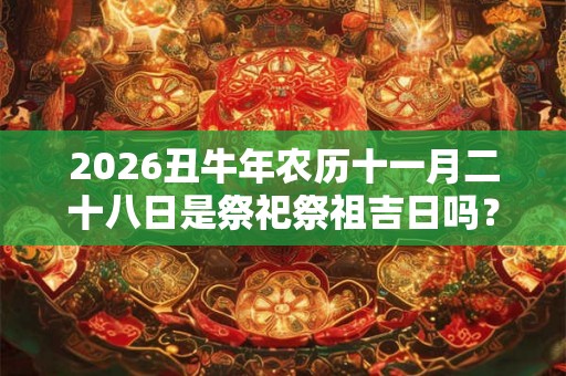 2026丑牛年农历十一月二十八日是祭祀祭祖吉日吗？