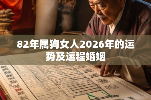 82年属狗女人2026年的运势及运程婚姻 82年属狗女人2026年的运势及运程婚姻