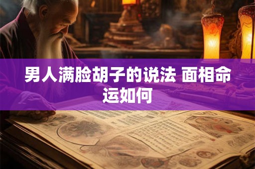 男人满脸胡子的说法 面相命运如何 男人满脸胡子的说法 面相命运如何