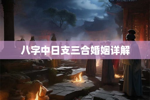 八字中日支三合婚姻详解