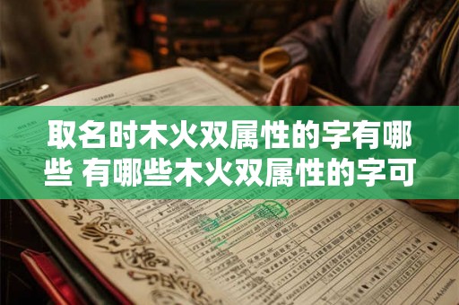 取名时木火双属性的字有哪些 有哪些木火双属性的字可以作为名字
