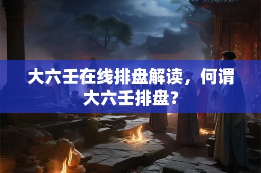 大六壬在线排盘解读，何谓大六壬排盘？