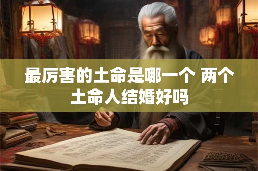 最厉害的土命是哪一个 两个土命人结婚好吗