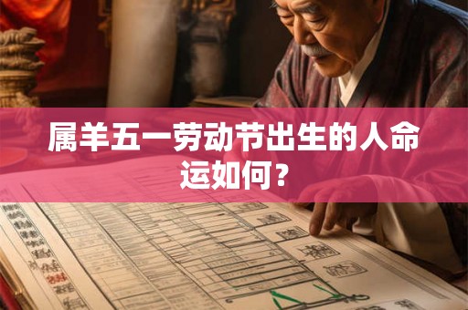 属羊五一劳动节出生的人命运如何？