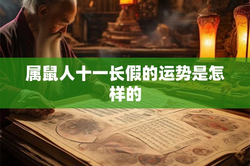 属鼠人十一长假的运势是怎样的