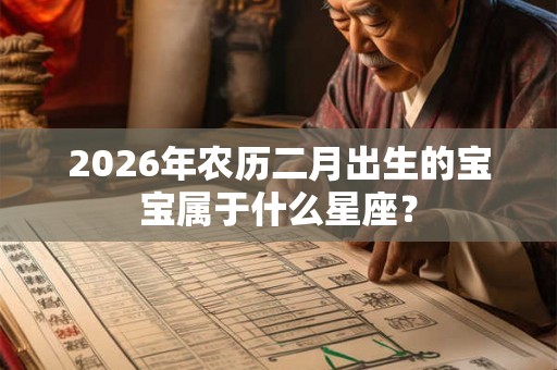 2026年农历二月出生的宝宝属于什么星座? 2026年农历二月出生的宝宝属于什么星座?