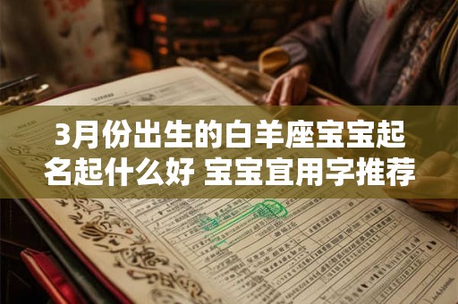 3月份出生的白羊座宝宝起名起什么好 宝宝宜用字推荐