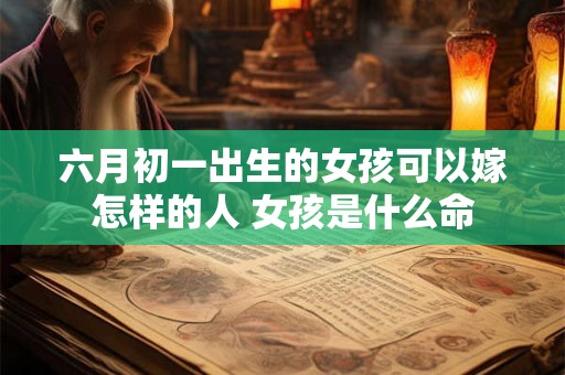 六月初一出生的女孩可以嫁怎样的人 女孩是什么命