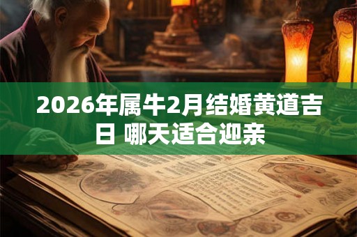 2026年属牛2月结婚黄道吉日 哪天适合迎亲