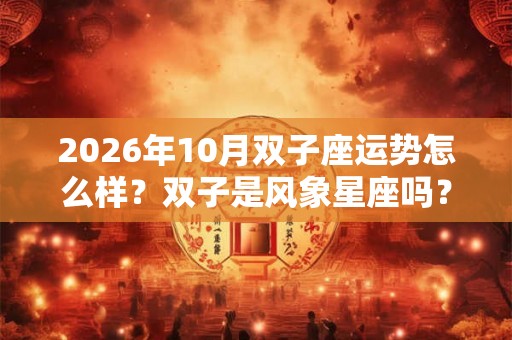 2026年10月双子座运势怎么样？双子是风象星座吗？