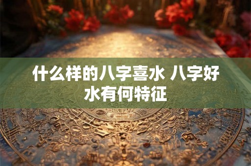 什么样的八字喜水 八字好水有何特征