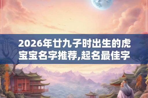 2026年廿九子时出生的虎宝宝名字推荐,起名最佳字参考 2026年廿九子时出生的虎宝宝名字推荐,起名最佳字参考