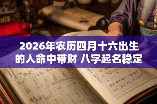 2026年农历四月十六出生的人命中带财 八字起名稳定命局