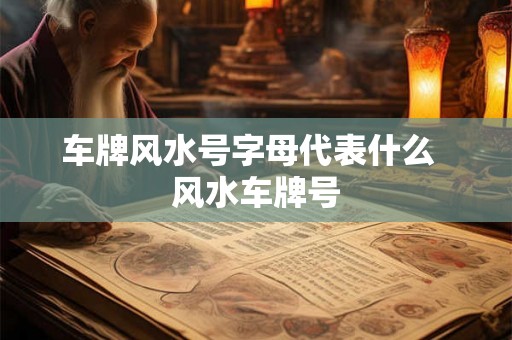 车牌风水号字母代表什么  风水车牌号