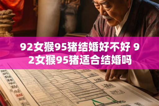 92女猴95猪结婚好不好 92女猴95猪适合结婚吗