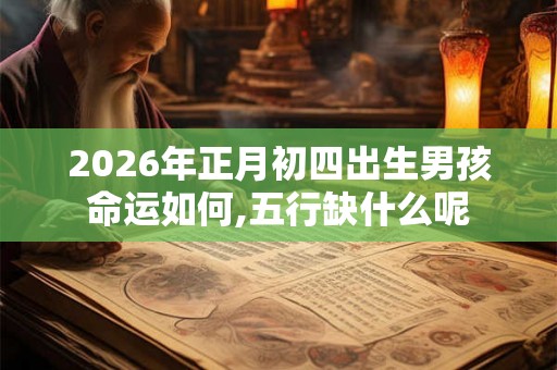 2026年正月初四出生男孩命运如何,五行缺什么呢