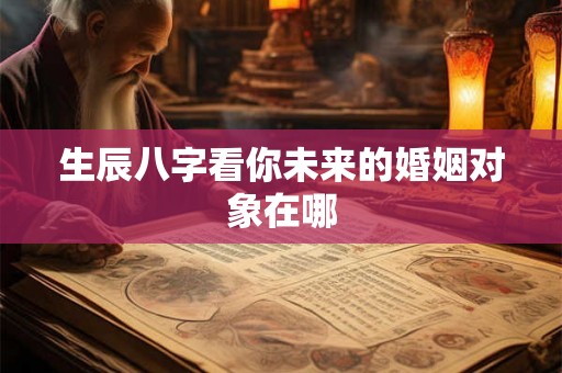 生辰八字看你未来的婚姻对象在哪