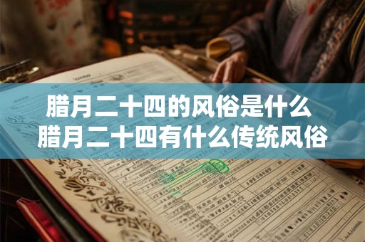腊月二十四的风俗是什么 腊月二十四有什么传统风俗
