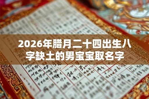 2026年腊月二十四出生八字缺土的男宝宝取名字