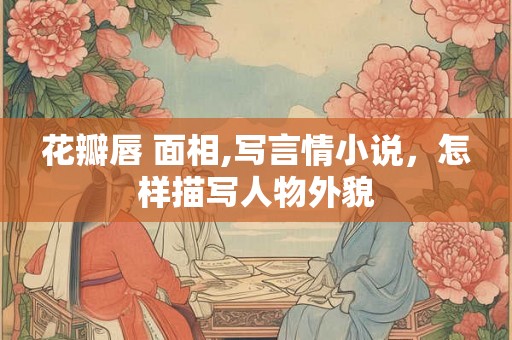 花瓣唇 面相,写言情小说，怎样描写人物外貌