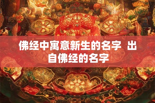 佛经中寓意新生的名字  出自佛经的名字
