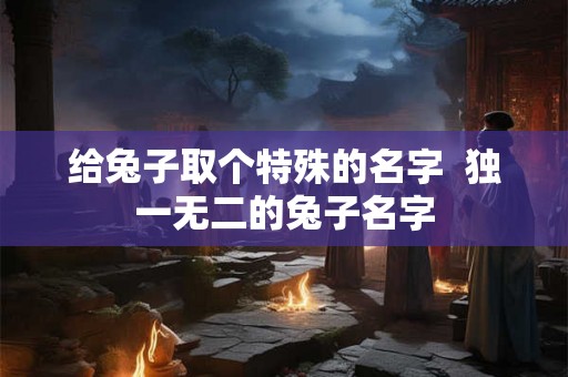 给兔子取个特殊的名字  独一无二的兔子名字