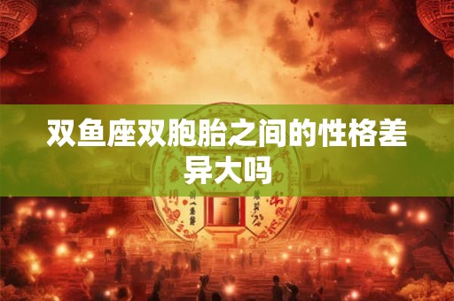 双鱼座双胞胎之间的性格差异大吗