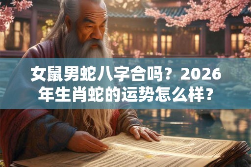 女鼠男蛇八字合吗？2026年生肖蛇的运势怎么样？