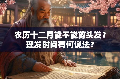 农历十二月能不能剪头发？理发时间有何说法？