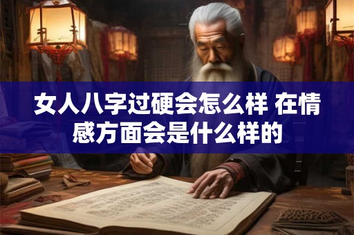 女人八字过硬会怎么样 在情感方面会是什么样的
