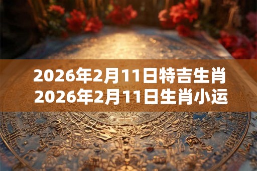 2026年2月11日特吉生肖 2026年2月11日生肖小运播报 2026年2月11日特吉生肖 2026年2月11日生肖小运播报