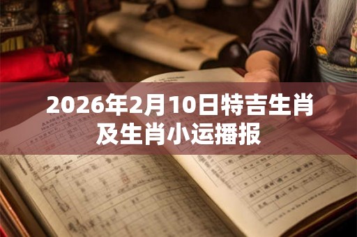 2026年2月10日特吉生肖及生肖小运播报