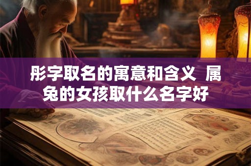 彤字取名的寓意和含义  属兔的女孩取什么名字好