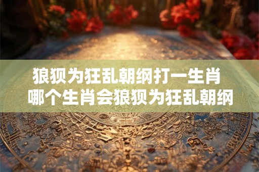 狼狈为狂乱朝纲打一生肖 哪个生肖会狼狈为狂乱朝纲