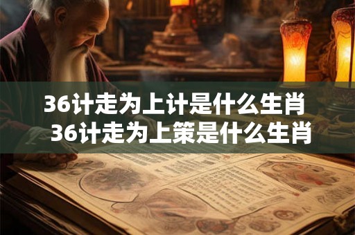 36计走为上计是什么生肖  36计走为上策是什么生肖