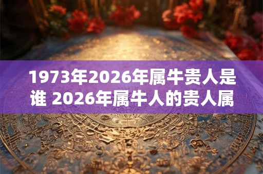 1973年2026年属牛贵人是谁 2026年属牛人的贵人属相