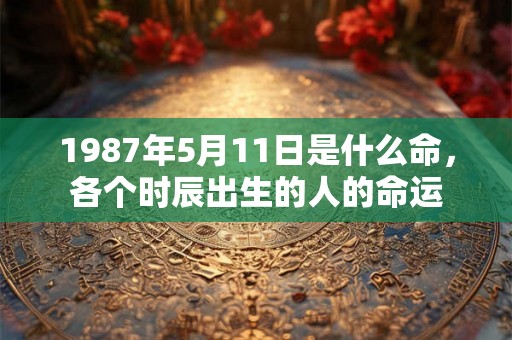 1987年5月11日是什么命,各个时辰出生的人的命运 1987年5月11日是什么命,各个时辰出生的人的命运