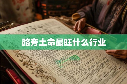 路旁土命最旺什么行业
