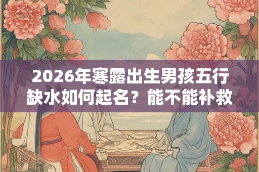 2026年寒露出生男孩五行缺水如何起名？能不能补救呢？