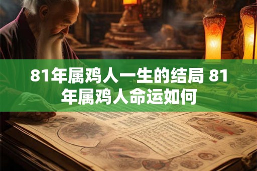 81年属鸡人一生的结局 81年属鸡人命运如何